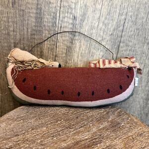 Fabric Watermelon with Mouse Home Decor Gift NEW FAST Ship Boho